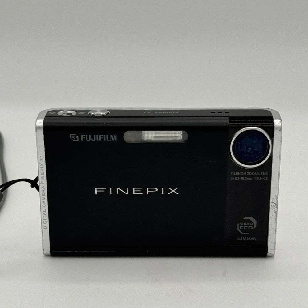 Fujifilm FinePix Z1‎ Digital Camera Black 5.1MP Super CCD 3x Optical Zoom Tested